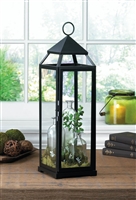 Outdoor Accessories Tall Black Contemporary Lantern