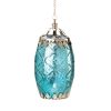 Aquamarine Filigree Candle Lantern