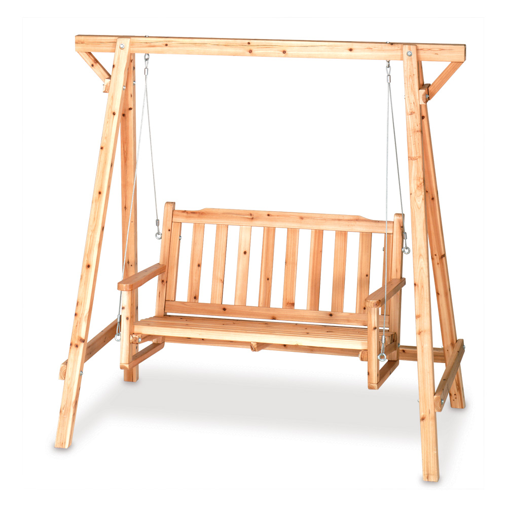 Natural Pine Garden Swing