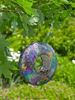 Garden Accents Sparkle with the Mosaic Glass Birdfeeder