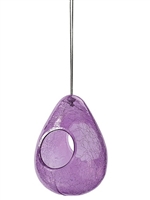 Garden Accents Purple Moon Drop Birdfeeder