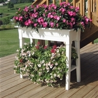 Garden Solutions  Raised Planter in White Resin