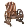 Wagon Wheel Adirondack Chair