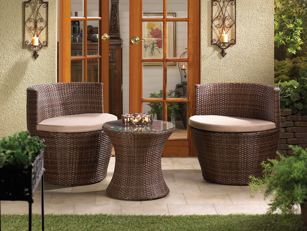 Faux Rattan Patio Set