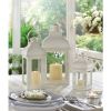 Large White Gable Lantern