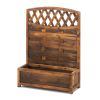 Trellis Rustic Planter Box