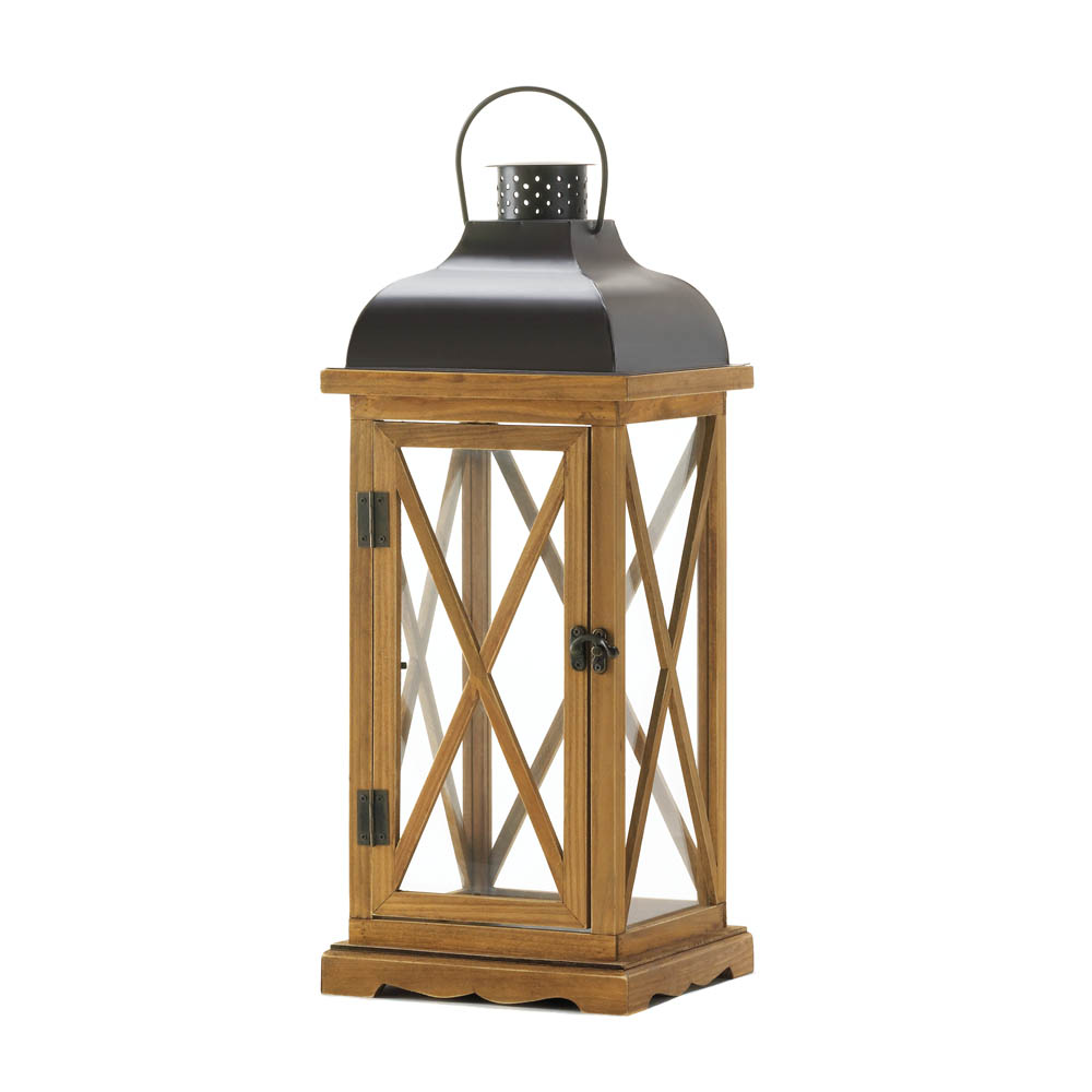 Hayloft Wooden Candle Lantern