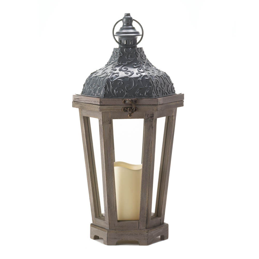 Ivy Top LED Candle Lantern