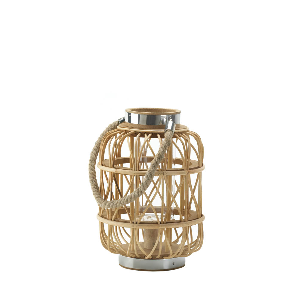 Woven Rattan Candle Lantern (S)