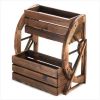 Wagon Wheel Double-Tier Planter