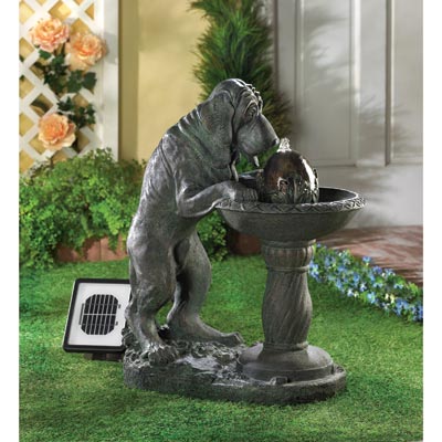 Thirsty Dog Solar Fountain