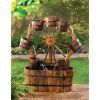 Wagon Wheel Fountain