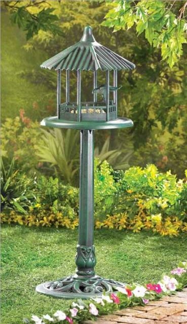 Verdigris Gazebo Birdfeeder