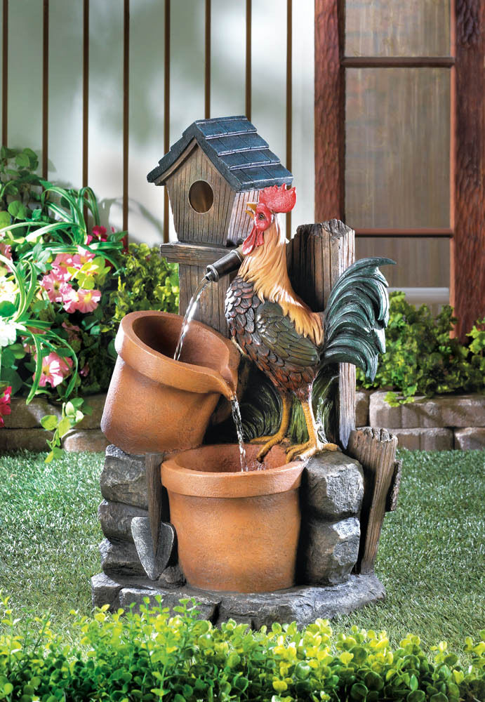 Rooster Fountain