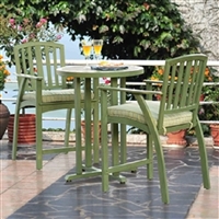 Outdoor Living 3-Piece Bistro Patio Set in Sage Green